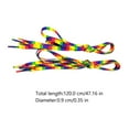 thumbnail image 2 of MLINS  Pattern Elastic Shoe Laces Rainbow Sturdy Shoelaces Customizable, 2 of 8