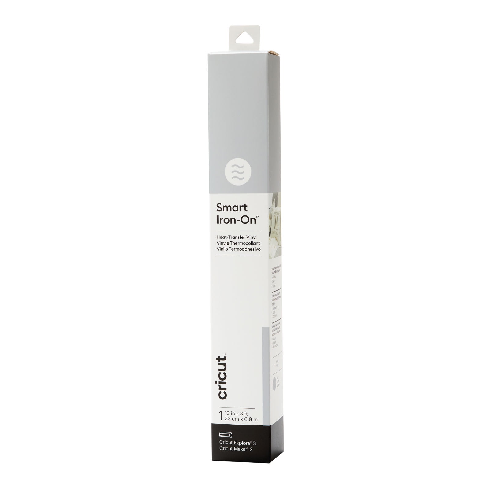 (2 pack) Cricut® Smart Iron-On™ Vinyl (3 ft) - Silver, 13" x 36"