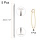 thumbnail image 2 of Uxcell 5Pcs US 9(5.5mm) Agujas de Tejer de Punta Doble con Sujetador de Puntos para Proyectos Hechos a Mano, 2 of 5