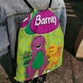 thumbnail image 4 of Drawstring Backpack for Barney and Friends Sackpack Women Men Adults Party Favor Bags Sports for Gym Travel Swimming Hiking Camping Tote Bag 11.8 × 15.7 in, 4 of 6