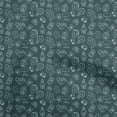 thumbnail image 1 of oneOone Cotton Cambric Dark Teal Green Fabric Travel Sewing Fabric By The Yard Printed Diy Clothing Sewing Supplies 42 Inch Wide, 1 of 4