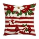 thumbnail image 2 of Herunwer Christmas Snowman Reindeer Gloves Eucalyptus Throw Pillow Covers, Winter Holiday Stripes Cushion Case Decoration for Sofa Couch, 2 of 6