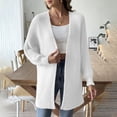 thumbnail image 6 of Fall Outfits for Women 2025 Cardigan Sweaters for Women Solid Color Fall And Winter Loose Long Sleeve Fashion Cardigan Top Coat, 6 of 6