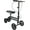 Matte Black, variant on Economy Knee Scooter - Steerable, Foldable, Dual Brakes, for Surgery Recovery and Injuries, Black