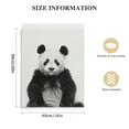 thumbnail image 2 of Nawypu  Sylvie Panda Animal Print Black and White Portrait Framed Canvas Wall Art, 2 of 5