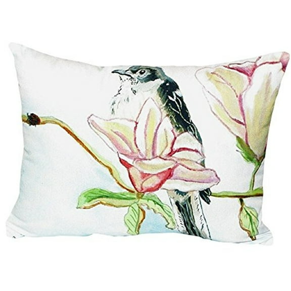 Betsy Drake Betsy's Mockingbird No Cord Pillow 16x20