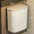 thumbnail image 4 of KYAIGUO Indoor Kitchen Sealed Compost Bin, Kitchen Hanging Small Trash with Lid, Countertop Food Waste Bin, Bathroom, 4 of 9