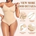 thumbnail image 3 of Slimming Shapewear Bodysuit for Women Tummy Control Sculpting Body Shaper Thong Bodysuit Shaping Tank Tops, 3 of 5