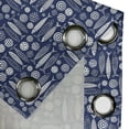 thumbnail image 4 of Ambesonne Grommet Curtain, , 50"x108", Indigo and White, 4 of 5