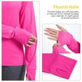 thumbnail image 6 of CAMEL Women's Sun Protection Clothing UPF 50+ Lightweight Womens Activewear Long Sleeve Rash Guard Shirts Breathable Sunscreen Hoodie Workout Tops Outdoor Hiking Pink, 6 of 10
