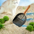 thumbnail image 1 of Cat Litter Cat Litter Bandeja para la bandeja de mascotas suministros de limpieza de mascotas profundas Scooper Scooper Spade de arena de gato agujero redondo, 1 of 8
