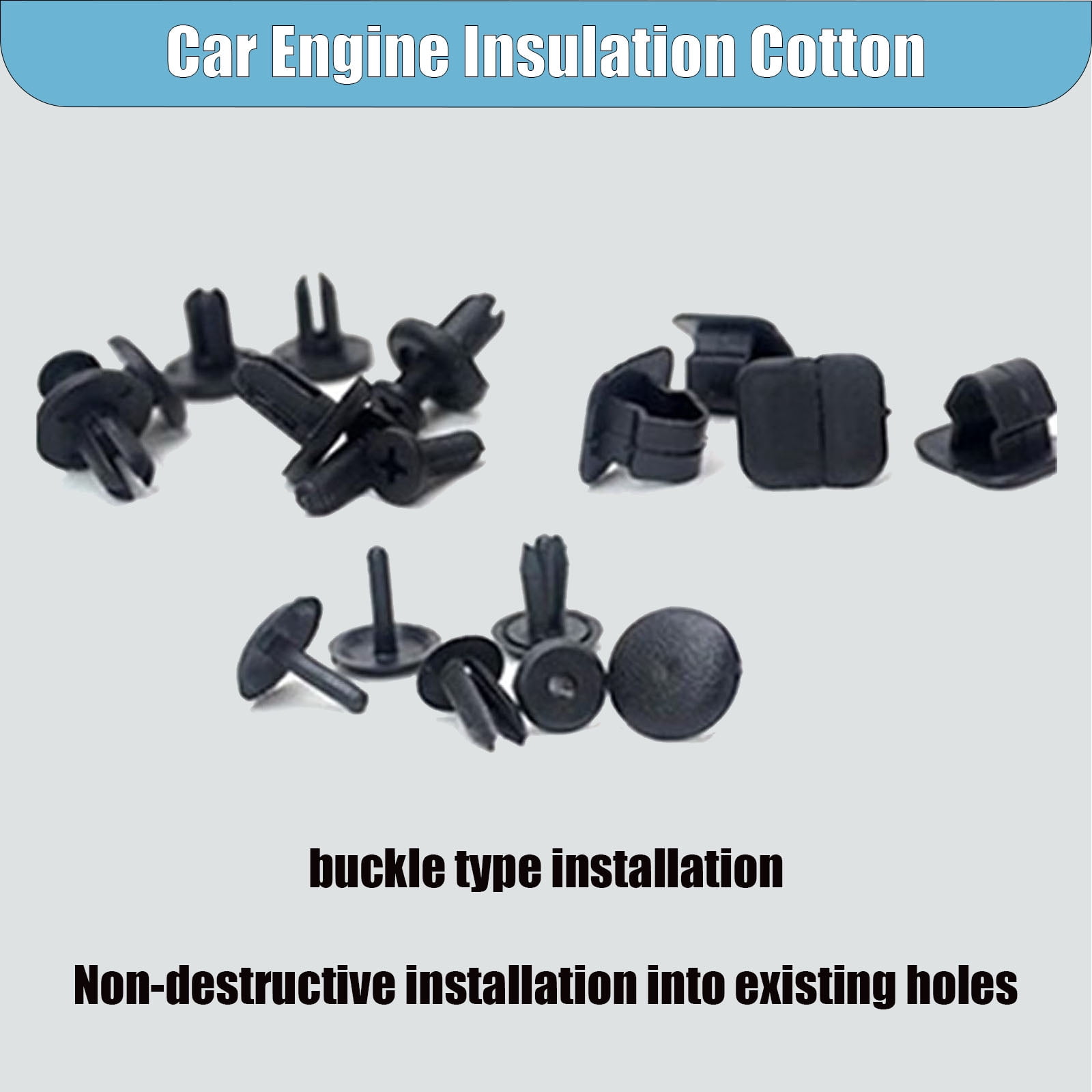 Car Engine Insulation Cotton, Front Engine Hood Sound Heat Insulation Cotton For Honda Odyssey 2005-2019, Soundproof Car Accessories-09-14payment
