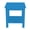 Caribbean Blue Paint, variant on Versaloft Solid Wood Amish End Table with Shelf in Unfinished - Living Room Side Table Made in the USA