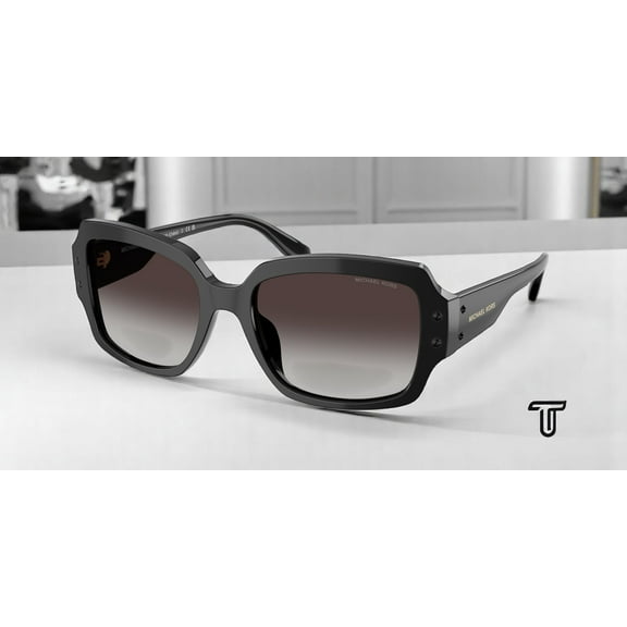 MICHAEL KORS MK2233B 30058G Chtel Black Dark Grey Grad 55 mm Women's Sunglasses