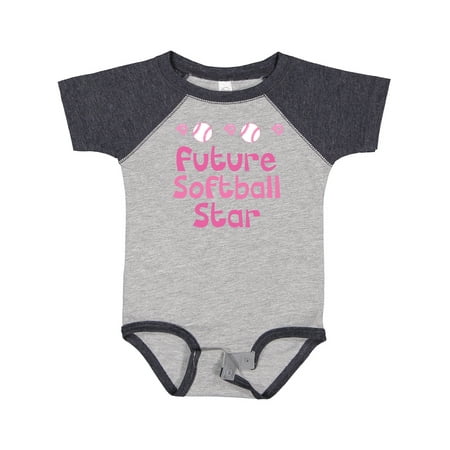 

Inktastic Future Softball Star Gift Baby Girl Bodysuit