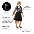 thumbnail image 4 of Northlight Skeleton Bride Adult Women's Dress Halloween Costume - Large, 4 of 5