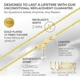 thumbnail image 5 of LIFETIME JEWELRY 2mm Rope Chain Necklace 24k Real Gold Plated-Women and Men (16 inches), 5 of 6