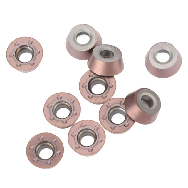 Insertos de carburo revestidos, 10 piezas de insertos de torneado redondos Insertos de carburo Insertos de fresado CNC Lograr más