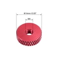 thumbnail image 2 of Flat Knurled Nut - M4 x 14mm x 4mm Thumb Nuts Lock Adjusting Nuts Aluminum Alloy Red 5Pcs, 2 of 4