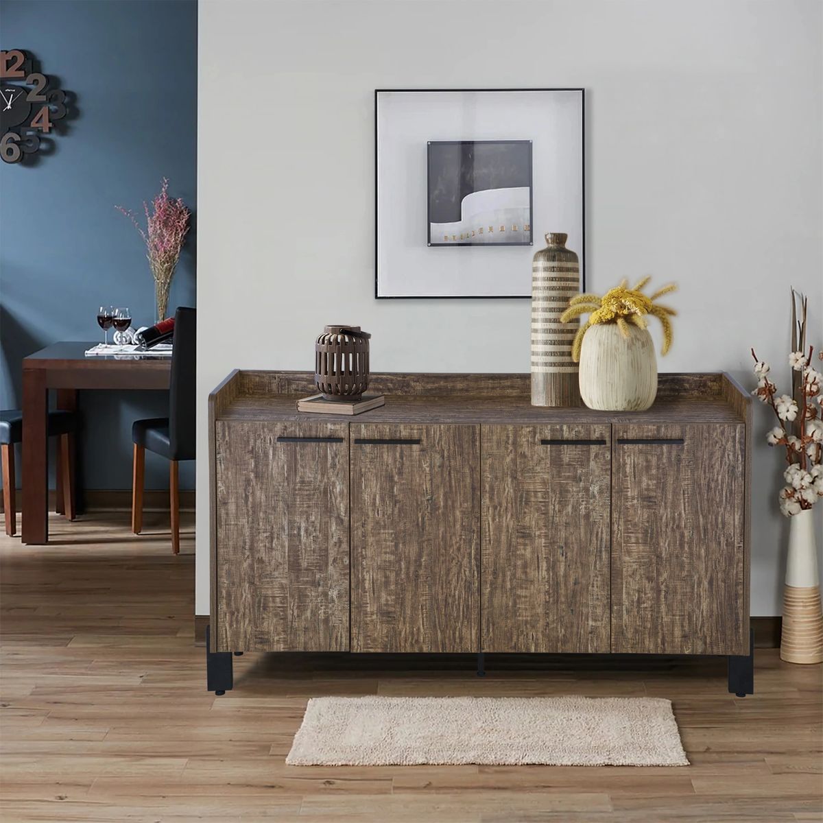 FC Design Sideboard Credenza Buffet Table with Two Storage in