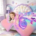 thumbnail image 3 of Manfei Watercolor Axolotl Full Size Comforter Sets,Colorful Salamander Bedding Comforter Set,Colorful Stars Reversible,3pcs,1 Comforter and 2 Pillowcases, 3 of 7