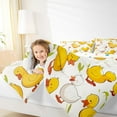thumbnail image 4 of Castle Fairy Yellow Duck Bedding Comforter Set 2pcs for Boys Girls,Rustic Farmhouse Animal Twin Comforter Sets Microfiber,Cartoon Cute Breathable Bedding Set,Breathable Home Decor,Reversible, 4 of 8
