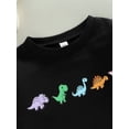 thumbnail image 5 of Bagilaanoe Toddler Baby Girl Boy Casual Sweatshirt Long Sleeve Dinosaur Print Pullover 6M 12M 18M 24M 3T Kids Loose Tee Tops, 5 of 8