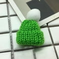 thumbnail image 2 of Riforla Mini Fun Knitted Little Hat DIY Doll Toy Accessories Woolen Hat Finger Decoration Hat Womens Hats Green, 2 of 3