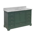 thumbnail image 3 of Harper 60" Single Bathroom Vanity with Sage Green Cabinet and Carrara Marble Top, 3 of 5