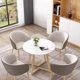 thumbnail image 4 of Extendable Round Dining Table Set Dinning Room Chairs Office Salon Lounge Dinnerware Coiffeuse De Chambre Hotel Furniture My Lux Decor Round, 4 of 6