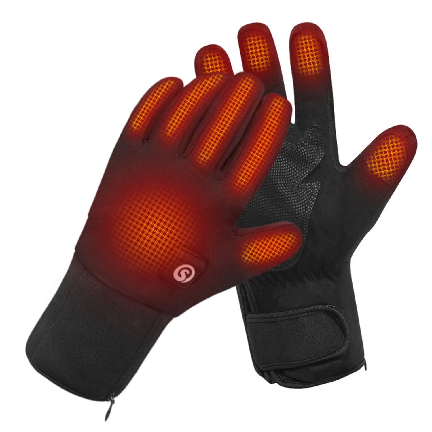 Ultra-Soft Heated Glove Liners For Men & Women - 7.4V, 2200mAh, Touchscreen, 6-Hour Heat, Digital Control