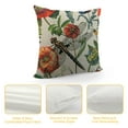 thumbnail image 4 of PRATYUS Floral Spring Decorative Pillow Covers Wild Flower Plants Dragonfly Summer Outdoor Throw Pillow Covers Farmhouse Pillow Cases  Cushion Covers for Couch Home Decor 22x22in, 4 of 5