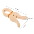 thumbnail image 2 of FENGGUIQU 5Pcs Simple and Practical Design Wooden Clamp for Indoor Use and Balcony 11.8X2.8X0.6In, 2 of 6