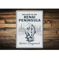 thumbnail image 1 of Kenai Peninsula Novelty Sign, Metal Wall Decor - 10x14 inches, 1 of 4
