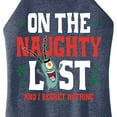 thumbnail image 3 of SpongeBob SquarePants - Plankton Naughty List - Juniors High Neck Tank Top, 3 of 6