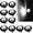 White, variant on 10Pack Round LED Clearence Light Front Rear Side Marker Indicators Light for Truck Car Bus Trailer Van Caravan Boat, Taillight Brake Stop Lamp (12-24VV)