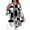 Black & White, variant on Women’s Plus Size Graphic Tee – Elegant Print Short Sleeve Casual Summer Top 1X - 5X
