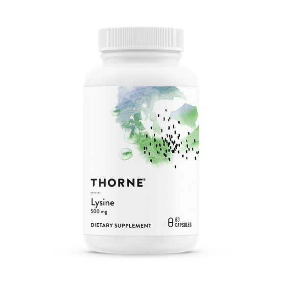 THORNE - Lysine - Essential Amino Acid for Skin Health, Energy Production, and Immune Function* - 500 mg - 60 Capsules