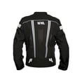 thumbnail image 2 of Chamarra motociclista hombre protectores reflejante impermeable WORKLAND 1985 negro M WKL 1985NEGRO, 2 of 9