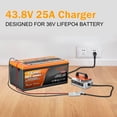 thumbnail image 2 of 48V 25A Lithium Battery Charger for 38.4V LiFePO4 Battery, IP65, AC-DC Smart Charger with Anderson Connector, for Golf Cart, Forklift, Electric Outboard, Boat, Solar, RV, Off-Grid, 36V Trolling Motor, 2 of 10