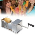 thumbnail image 4 of Stainless Steel Spiral Potato Cutter Chipper With 3 Blades, Manual Tornado Potato Slicer, 23x14x7cm Kitchen Tool For Twisted Chips & Snacks, 4 of 8