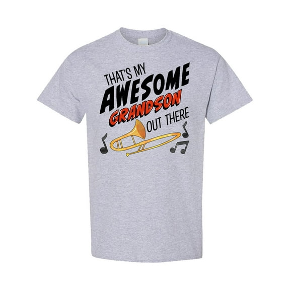 Inktastic That's My Awesome Grandson out There with Trombone T-Shirt