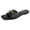Black, variant on Berness Women’s Slide Sandals – Square Open Toe Flat with Cushioned Footbed, Lightweight Slip-On, Gold Chain Hardware, Casual Dress KAMARI Tan Brown Coffee 6