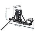 thumbnail image 7 of Yescom 800-Lbs Motorcycle Trailer Hitch 2" Tow Receiver Scooter Carrier Steel Hauler Hitch Mount Rack, 7 of 7