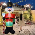 thumbnail image 4 of Árbol de Navidad inflable, muñeco de nieve, Papá Noel, oso grande, muñeco de jengibre, modelo de muñecas, LED incorporado, decoraciones al aire libre, decoración de fiesta de jardín（W-QM0302-2.4M, 4 of 5