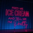 thumbnail image 2 of Glowneon I'm Pretty Ice Cream Neon Sign, Ice Cream Quote Wall Decor, 2 of 4