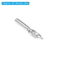 thumbnail image 4 of Uxcell 1.5mm Line Width Fountain Pen Nib Replacement 201 Stainless Steel for Drawing Writing 2 Pack, 4 of 5
