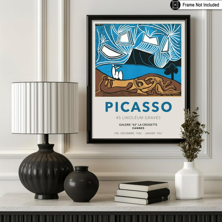 Vintage 1961 Pablo Picasso Portrait of a Man Cubist Art Print Vintage 1961 Pablo Picasso Portrait of a Man Cubist Art Print
