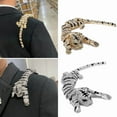 thumbnail image 4 of Rhinestone Silver Gold Color Brooch Winter Fashion Jewelry Beautiful Wedding Pin Women And Men Accessories Gift, 4 of 8