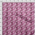 thumbnail image 4 of oneOone Tissu Popeline de Coton Fuchsia Rose pour Enfants Matériel de Robe Florale Tissu Imprimé au Mètre 42 Pouces de Large, 4 of 4